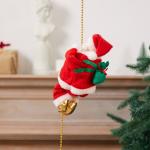 Singing Electric Santa Climbing Rope Ladder Toy