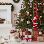 Musical Santa Doll Electric Climbing Ladder Decoration