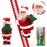 Musical Santa Doll Electric Climbing Ladder Decoration