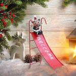 Electric Climbing Santa Doll with Music Decor