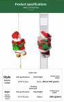 Electric Music Santa Claus Climbing Beads Decoration