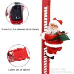 Musical Santa Doll Electric Climbing Ladder Decoration