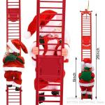 Musical Santa Doll Electric Climbing Ladder Decoration