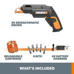 Worx 4V Cordless Rechargeable Screwdriver Set