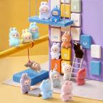 Labubu Monster Pin Love Series Mini Doll Keychain