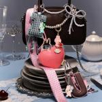 Cute Monsters Letter Pendant Keychain for Backpacks