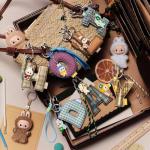 Cute Monsters Letter Pendant Keychain for Backpacks