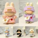 LABUBU Doll 3-Piece Crochet Outfit Set - Pink