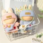 LABUBU Doll 3-Piece Crochet Outfit Set - Pink