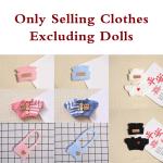 Labubu Doll Clothes Set with Glasses and Accessories