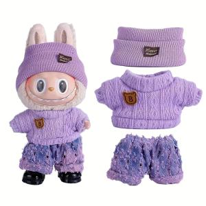 Adorable Sweater Set for Labubu Doll 17cm