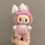 Cute Overalls Skirt Set for 17cm Labubu Dolls