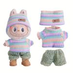 Adorable Sweater Set for Labubu Doll 17cm