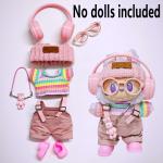 Labubu Fabric Pink Baby Overalls Set