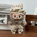 Cute Overalls Skirt Set for 17cm Labubu Dolls