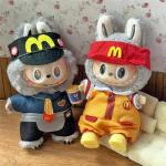 Labubu Doll Fast Food Outfit with Apron