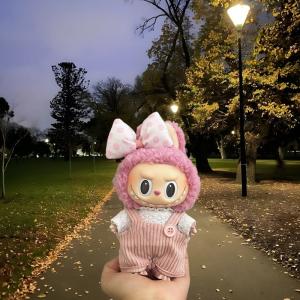 Labubu V1 V2 Doll Hoodie and Pants Set