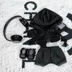 Labubu Energy Series Black Hoodie Outfit Gift