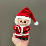 Cute Plush Santa Dress for Dolls - Holiday Set