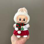 Cute Plush Santa Dress for Dolls - Holiday Set