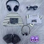 Korean Grey Star Hat for Bubu Dolls