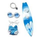 Labubu Doll Summer Beach Outfit & Accessories Set