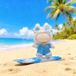 Labubu Doll Summer Beach Outfit & Accessories Set