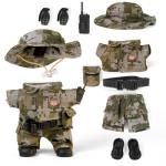 Camouflage Military Uniform Set for 17cm Dolls