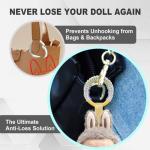 Silicone Keychain Clip Lock for La Boo Boo Dolls