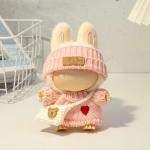 LABUBU Doll 3-Piece Crochet Outfit Set - Pink