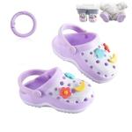 Cute Purple Clogs for 4-7" Dolls