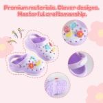 Cute Purple Clogs for 4-7" Dolls