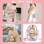 Labubu Plush Doll Clear Crossbody Bag for Events