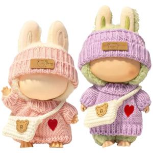 LABUBU Doll Clothes Set with Accessories – 2 Pack