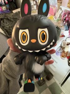 Zimomo Black Neon Labubu Vinyl Figure