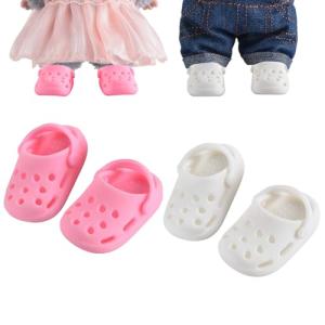 Adorable Clog Shoes for Labubu Dolls - 2 Pairs