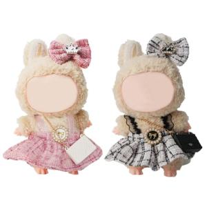 2 Pack Cute Doll Clothes Set for 17cm Dolls