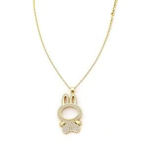 Cute Gold Plated BuBu Necklace for Everyday Wear