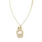 Cute Gold Plated BuBu Necklace for Everyday Wear