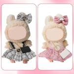 2 Pack Cute Doll Clothes Set for 17cm Dolls