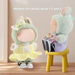 Cute Black Canvas Shoes for Labubu Dolls