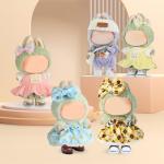 Cute Black Canvas Shoes for Labubu Dolls