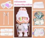 Winter Ski Outfit Set for Labubu Dolls