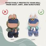 Labubu Doll Protective Case with Keychain and Hooks