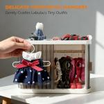 Stackable Doll Closet for Labubu Dolls with Hangers