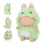 HiOKOU 17cm Labubu Doll Dinosaur Outfit Set