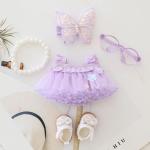 Labubu Doll Butterfly Tulle Skirt Outfit Set