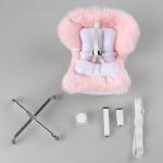 Car Seat for 3-8 Inch Labubu Dolls - Pink