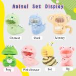 HiOKOU 17cm Labubu Doll Dinosaur Outfit Set