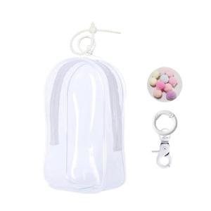 Clear Plush Doll Display Bag with Keychain